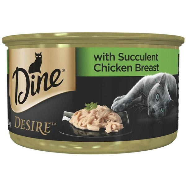Dine Desire Succulent Chicken Breast Cat Food 85g x 24