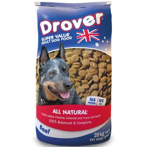 CopRice Drover Dog Food All Natural Beef Vitamins and Minerals 20kg