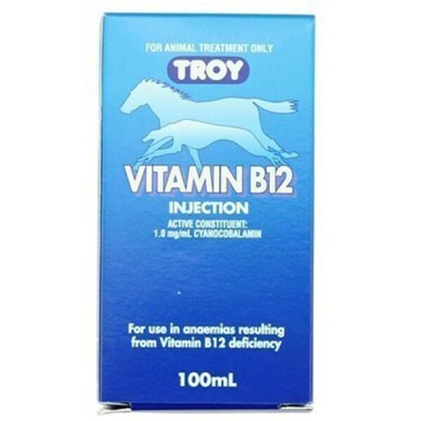 Troy Vitamin B12 Boost for Dogs Cats Horses Cattle 100ml