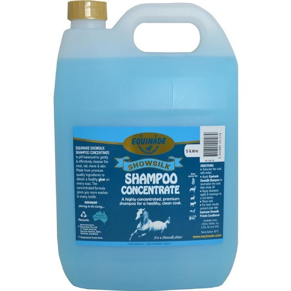 Equinade Showsilk Horses Grooming Shampoo Concentrate 5L