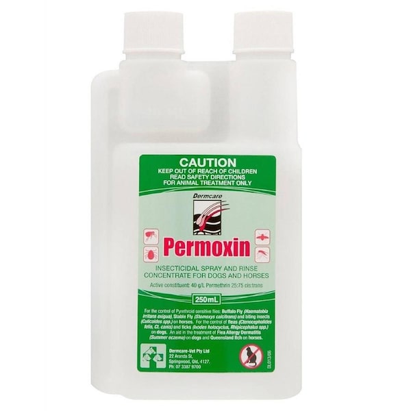 Dermcare Permoxin Dogs & Horses Insecticidal Rinse Spray 250ml