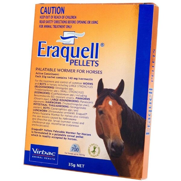 Virbac Eraquell Palatable Horse Equine Pellet Wormer 35g