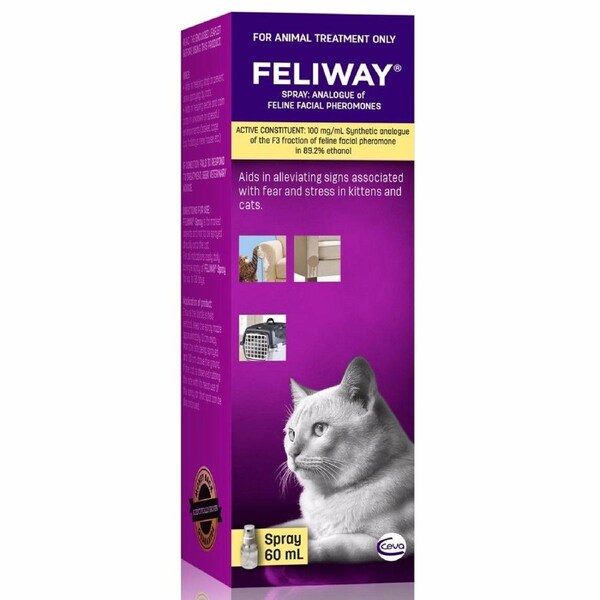 Feliway Calming Travel Spray For Kittens & Cats 60ml