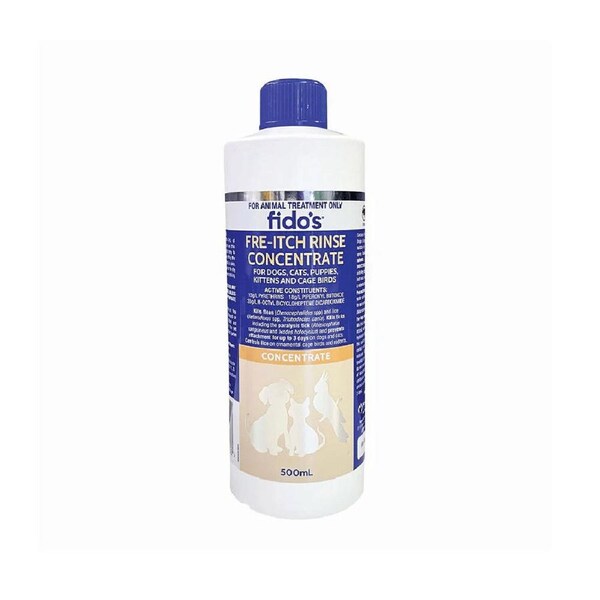 Fidos Fre-Itch Rinse Concentrate Dogs & Cats Flea Treatment 500ml