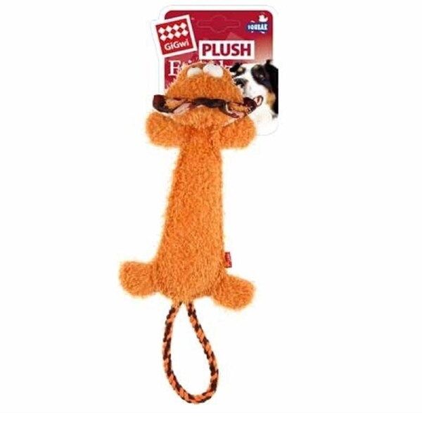 Gigwi Plush Friendz Dog Toy Lion With Squeaker