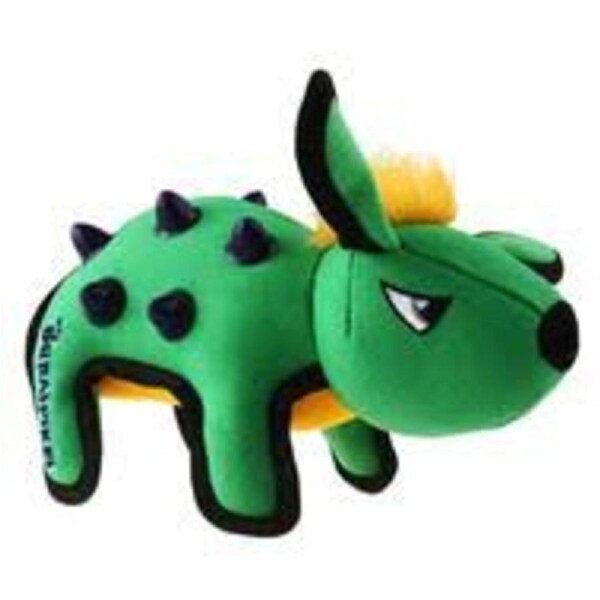 Gigwi Duraspikes Push To Mute Dog Toy Durable Rabbit Green