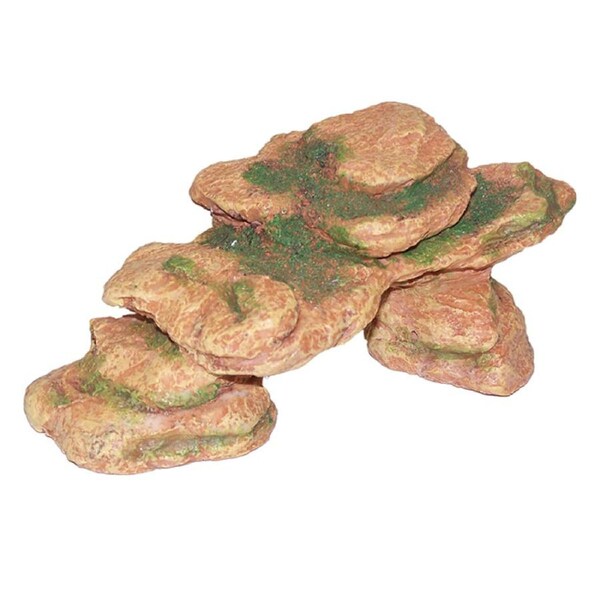 Urs Ornament Mossy Rock Arch Reptile Accessory Small