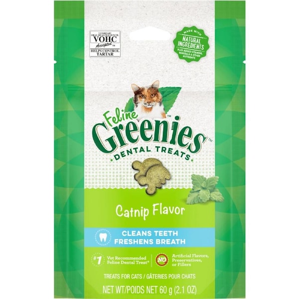 Greenies 60g Feline Catnip Flavour Dental Treats for Cats