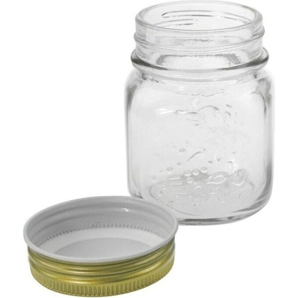 48 x Air Tight Small Food Storage Glass Jars 200ml Lid Jam Candy Spice Bottles