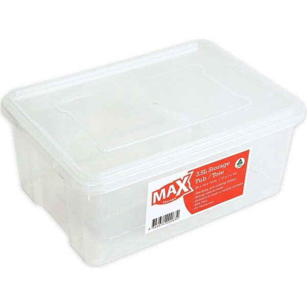 5x Stackable Plastic Storage Box Container Organiser Table Desk Basket Bin Small