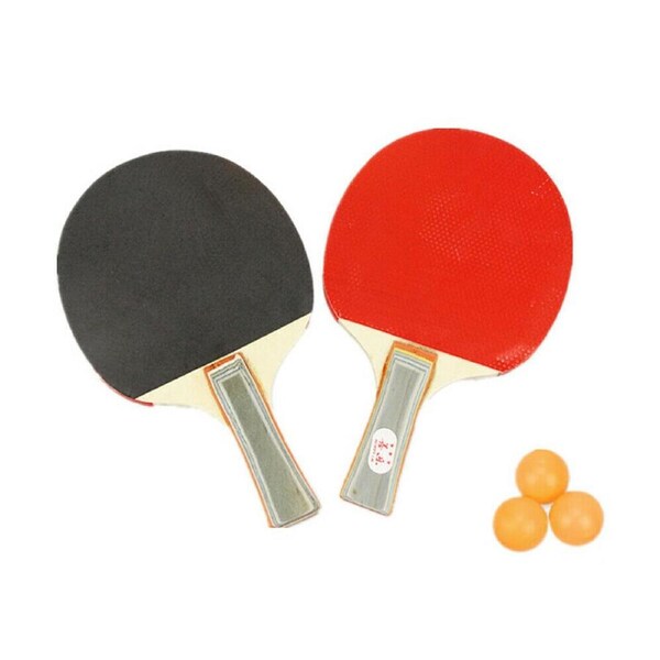 2 Players Table Tennis Set 2 Rackets Bats with 3 Ping Pong Balls Home Sports