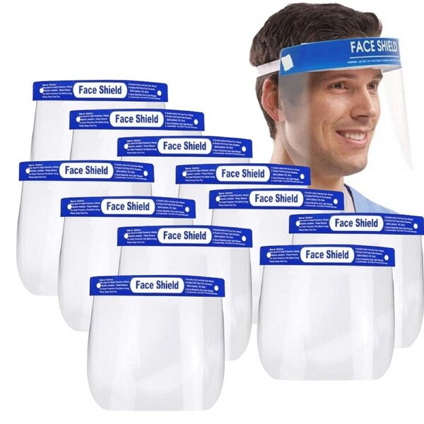 12x Safety Full Face Shield Clear Glasses Anti-Fog Eye Protector Shop Dental