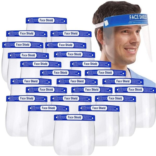 24x Safety Full Face Shield Clear Glasses Anti-Fog Eye Protector Shop Dental