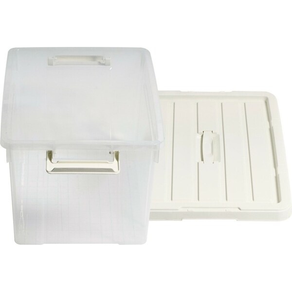 3x Heavy Duty Clip Lock Storage Box Container Plastic Tub Bin Organiser Large