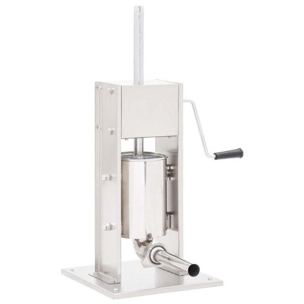 Manual Sausage Stuffer Silver 3 L Stainless Steel vidaXL