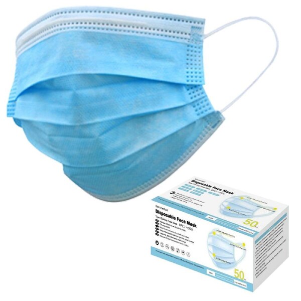 Maxisafe 50 Pack Disposable Face Mask Type 1 with Earloops - RFM841
