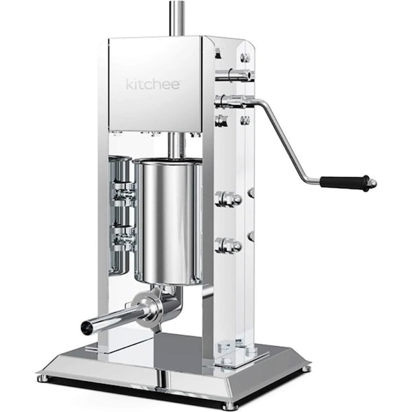 Kitchee 3L Manual Vertical Sausage Filler - Stainless Stuffer Meat Press Machine
