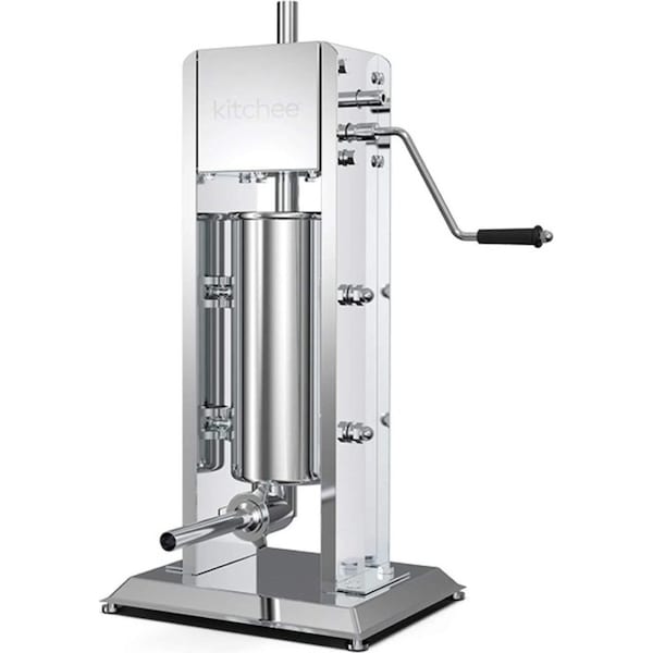 5L Manual Vertical Sausage Filler - Stainless Stuffer Meat Press Machine