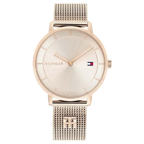 Tommy Hilfiger Carnation Gold Mesh Light Taupe Dial Women's Watch - 1782287