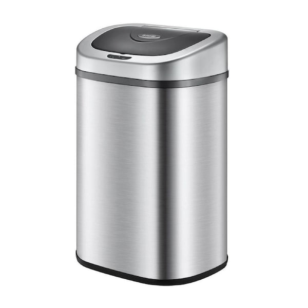 80L Sensor Dustbin Recycling Rubbish Bin Kitchen Trash Can Automatic Bins Waste Garbage TrashCan Stainless Steel
