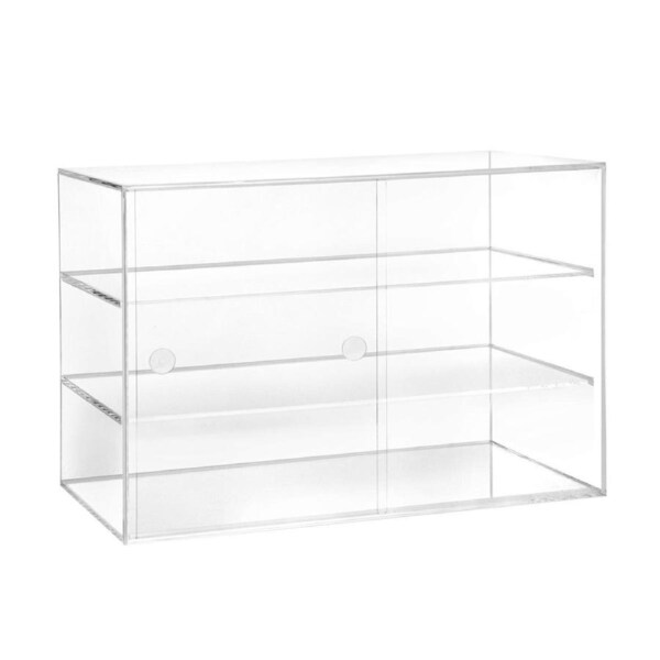 Cake Display Cabinet Acrylic Bakery Donuts Cupcake Stand Case Unit Holder Muffin Donut Pastries 3-Tier Large 5mm Thick