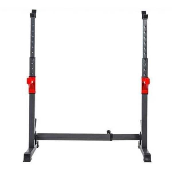 Fitness Master Adjustable Squat Rack Barbell Bench Muscle Exercises Weight Lifting