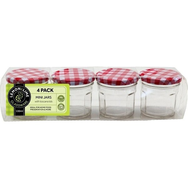 12x Mini AirTight Glass Storage Jars Small Mason Wide Bottle Food Spice Bulk