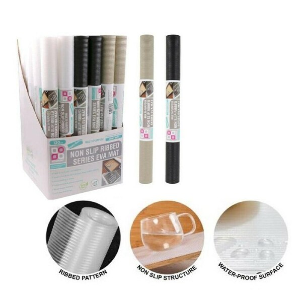 3 Rolls Large EVA Foam Mats Non Slip Waterproof Liner Drawer Placemat Kitchen