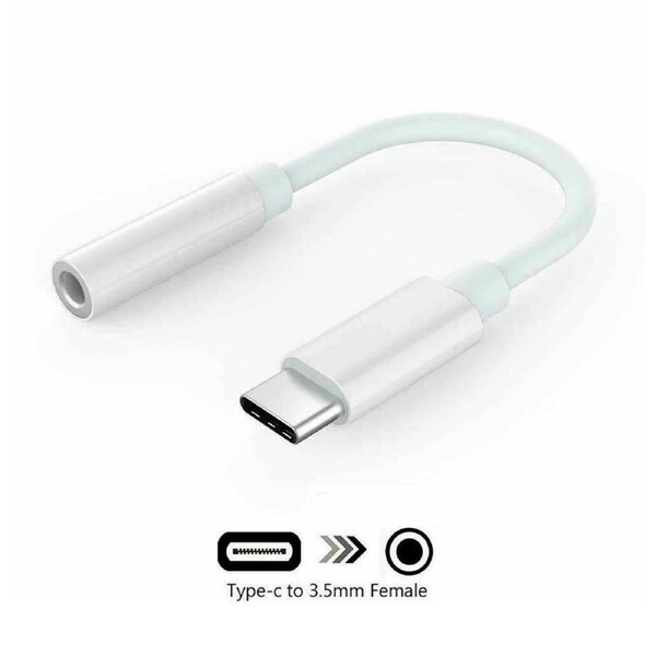 USB Type C to 3.5mm Headphone Audio Jack Aux Cable Adapter Google pixel Samsung