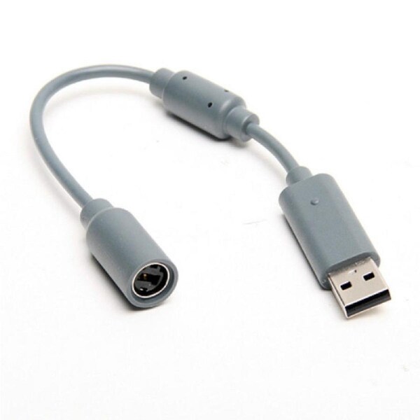 Breakaway Cable Cord to PC USB Connecter Adapter for XBox 360 Controller