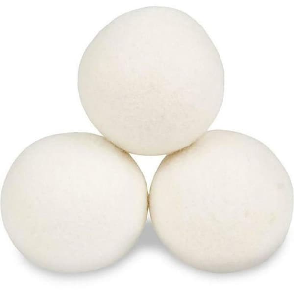 100% Natural Wool Dryer Balls Hand Made Engergy Saving 1000 Loads 3 Balls