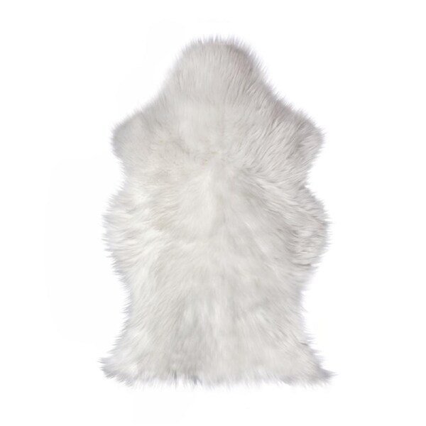 White Faux Sheep skin Rug Home idea indoor winter warm Fluffy