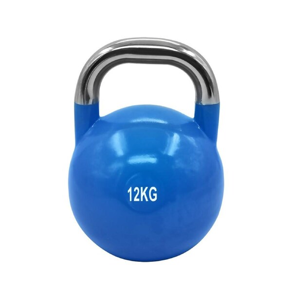 12kg Steel Pro Grade Competition Kettlebell Weight - Home Gym Strenth Training