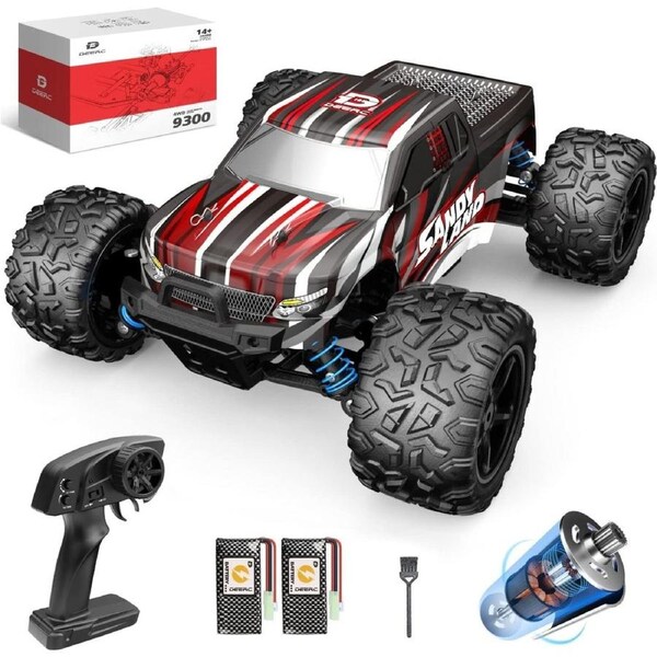 DEERC RC Car High Speed Remote Control Car 1:18 Scale 4WD Off Road Monster Truck