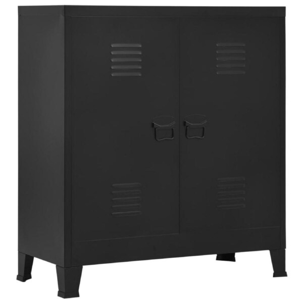 Industrial Storage Chest Black 90x40x100 cm Steel vidaXL