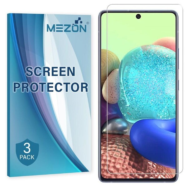[3 Pack] Samsung Galaxy A71 5G Ultra Clear Screen Protector Film by MEZON – Case Friendly, Shock Absorption (A71 5G, Clear) – FREE EXPRESS