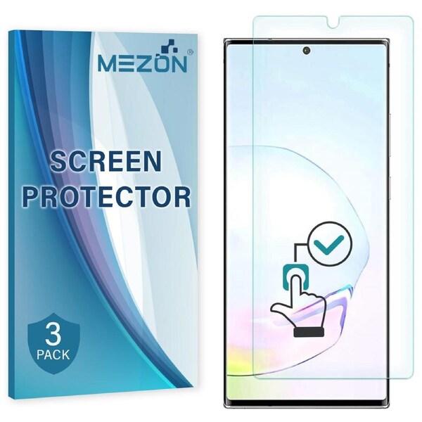 [3 Pack] Samsung Galaxy Note 20 Ultra / Note20 Ultra 5G Clear Edge-to-Edge Full Coverage Screen Protector Film by MEZON – Fingerprint Sensor Compatible (Note 20 Ultra, Clear)