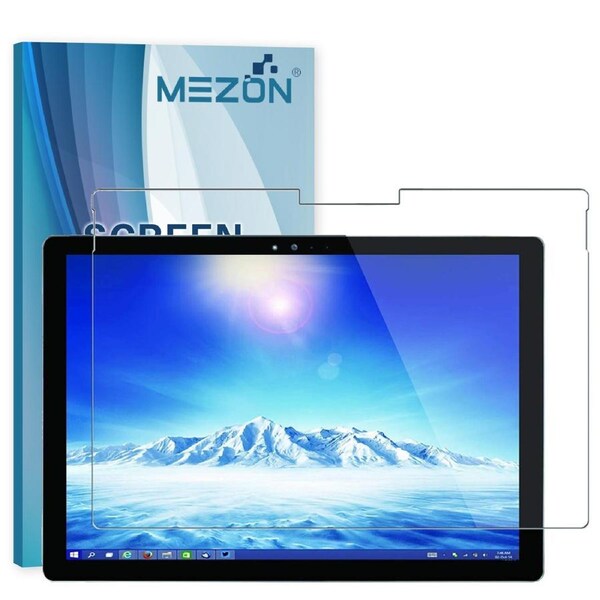[3 Pack] Microsoft Surface Pro 7 (12.3") Ultra Clear Film Screen Protector by MEZON – Case and Surface Pen Friendly, Shock Absorption