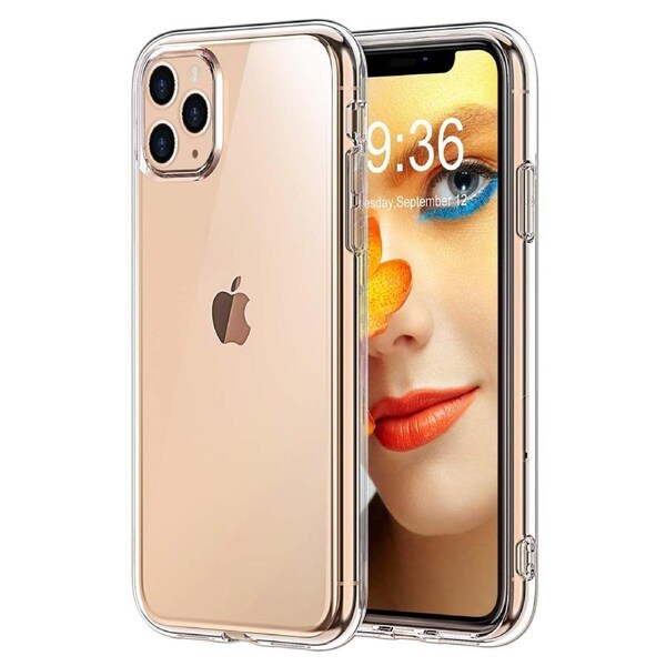 Apple iPhone 11 Pro Max (6.5") Ultra Slim Premium Crystal Clear TPU Gel Back Case by MEZON – Wireless Charging Compatible (iPhone 11 Pro Max, Gel) – FREE EXPRESS