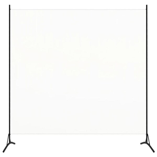Room Divider White 175x180 cm Fabric vidaXL