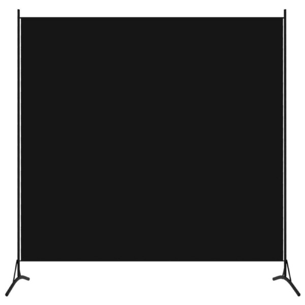 Room Divider Black 175x180 cm Fabric vidaXL