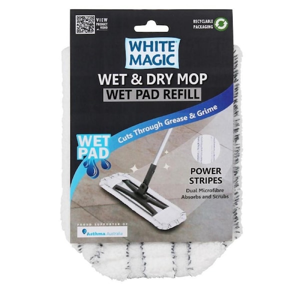 White Magic Wet and Dry Mop Wet Pad Refill