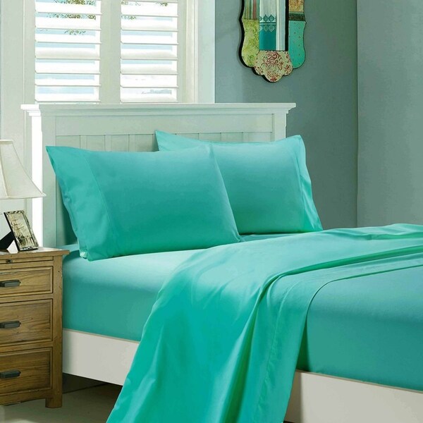 Super Soft Flat & Fitted Sheet Set - Single Size Bed - Teal
