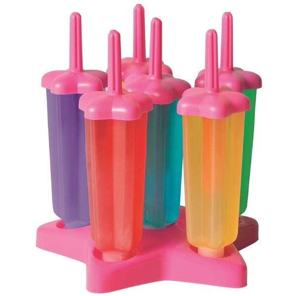 Avanti Star Ice Block Moulds 6 Piece Set - Pink