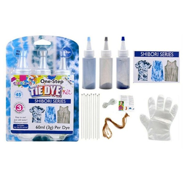 One Step 3 Color Tie Dye Kit - Classic Super Max Vibrant Bright Colour NON-Toxic