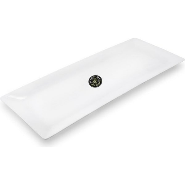 4 x White Melamine Serving Platters 49x20CM Dinner Sandwiches Catering Party