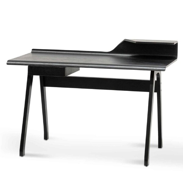Ruban Wooden Home Office Desk - Black