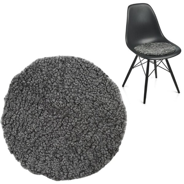 4pcs 100% Genuine Sheepskin Lambskin Chair Pad 34cm