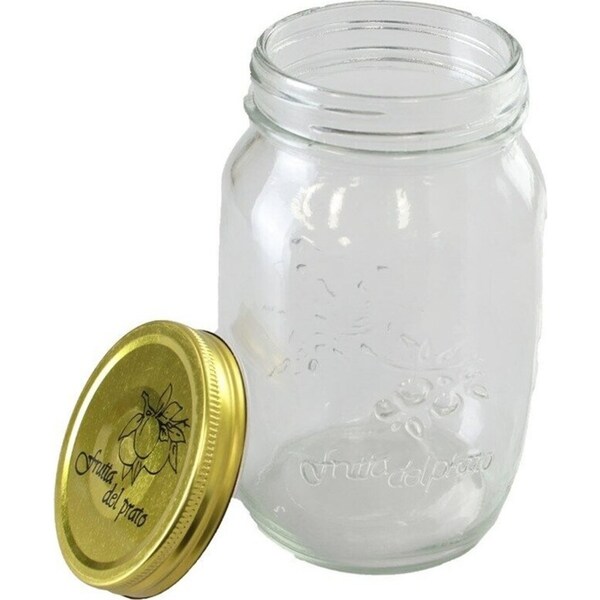 12x Large Preserve Jars 1 Litre Glass Jars Conserve Chutney Storage Jam Sauce