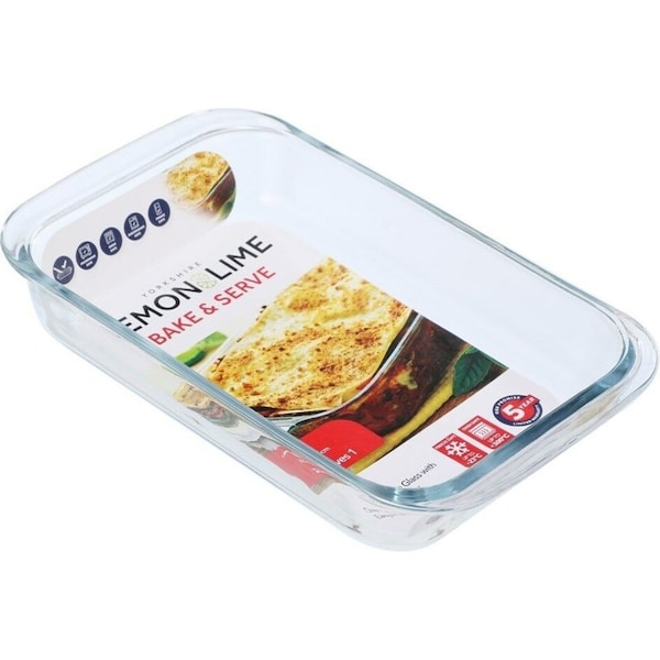 3 x Glass Baking Dish 25x15CM Oven Safe Bakeware Pie Bake Tray Casserole Cooking